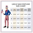 thumbnail image 3 of 4PCS Men's Uncle Sam Costume 4th Of July Costume Halloween Costumes July Fourth Patriotic Party Fancy Dress With Hat, Jacket, Bow Tie, Pants, 3 of 5