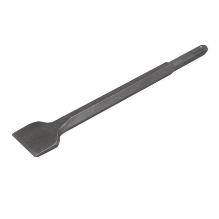 Shank Steel Chisel - 40mm Width 250mm Length Chrome Steel Square SDS Plus Shank Flat Hammer Chisel