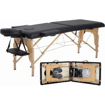 MYZBBD Portable Folding Massage Table with Carry Case, 73" Long Professional Spa Bed for Full Body Massage, Lightweight Heavy Duty Adjustable Height Therapy Table for Mobile Masseuses & Home