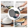 thumbnail image 7 of Pofeuu Whimsical Axolotl Fantasy Print Silicone Pot Mat Mitten With Hanging Loop Heat Resistant Oven Mitts Non-Slip Bbq Baking Smoking Potholders, 7 of 7