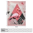 thumbnail image 4 of WERPE Pink Flamingo Blanket Flamingo Decor Throw Blanket Super Warm Soft Plush Flannel Winter Blanket Gifts for Girls Boys Couch Bedding for Baby Kids Women White, 4 of 6