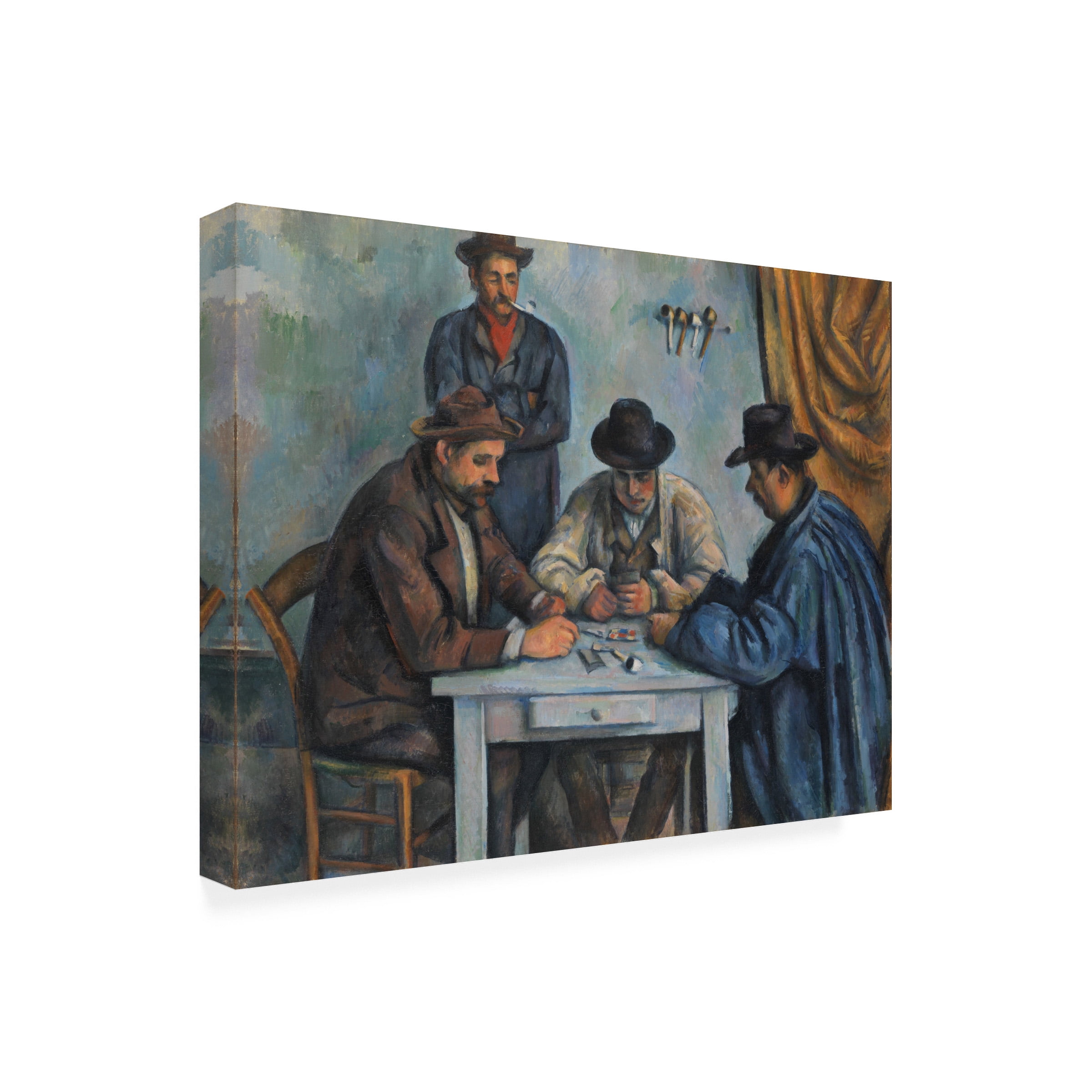 Trademark Fine Art Paul Cezanne The Card Players Canvas Wall Art - 35x47