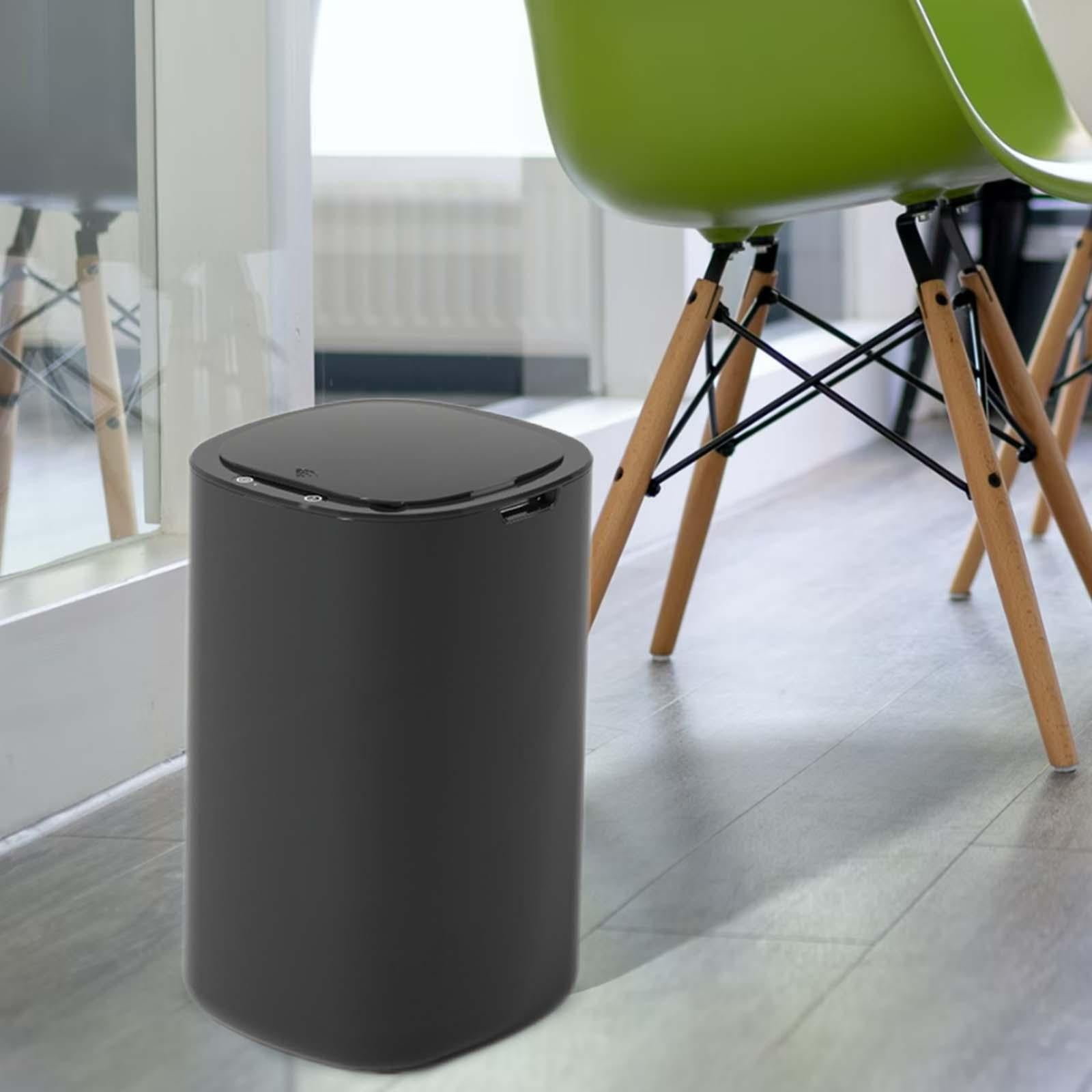Axioma Sealed Trash Can 12L Automatic Waste Container Trash Basket Garbage Bin for Home Black