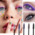 thumbnail image 3 of Máscara de colores a prueba de manchas, 5 piezas, plateado, azul, Morado, marrón, negro, pestañas alargadas, maquillaje de ojos, cosméticos （set República Checa, 3 of 5