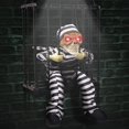 thumbnail image 2 of MesaSe Screaming Animated Decorations Halloween Decor Prop Scary Skull Cage Prisoner, 2 of 4