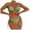 Green-2, variant on QHFBli Womens Triangle Bikini Set String Swimsuit Print Tie Smocked Ruched Two Piece Bathing Suit
