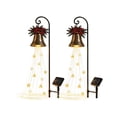 thumbnail image 2 of Christmas Bell Cascade Solar Yard Light, 2Pcs Warm White Cascading Garden Stake Light for Christmas Yard Decor, Holiday Outdoor Decor for Lawn Garden Pathway Front Yard, 2 of 8
