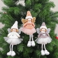 thumbnail image 2 of 2021 Muñeco de ángel de peluche de Navidad Juguete colgante Adornos colgantes Decoraciones para árboles de Navidad de Año Nuevo 2022 Decoración navideña Decoración del hogar, 2 of 5