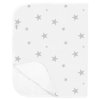 Kushies Portable Changing Pad Organic Jersey Grey Stars