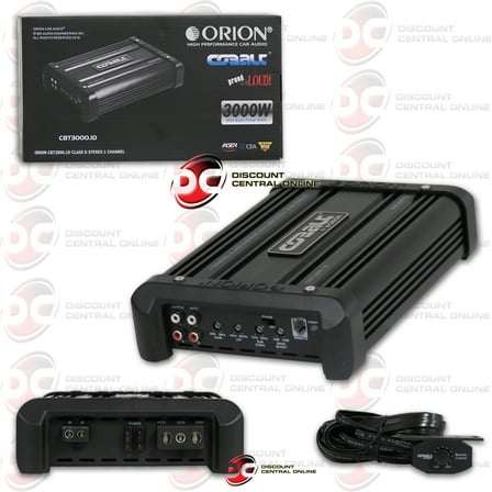 Orion CBT3000.1D Mono Block Class D Compact Car Audio Amplifier 3000W Max