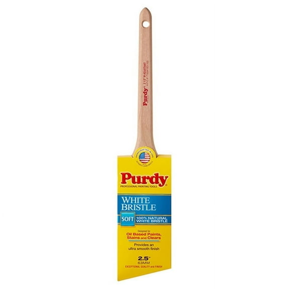 18-Pack of 2-1/2” Purdy 144024425 Adjutant Angled Sash Paint Brush, White China Bristle