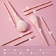 thumbnail image 2 of Make Up Brushes 8Pcs Makeup Brush Set Foundation Brush Blending Brush Eyeshadow Brushes Eye Brushes Set with Bag (Pink), 2 of 4