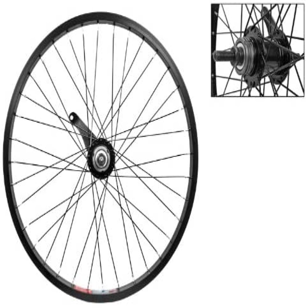 Wheel Master Rear Bicycle Wheel 20 x 1.75 36H Bolt On Alloy Black KT Coaster