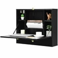 thumbnail image 6 of Gymax Wall Mounted Folding Laptop Desk Hideaway Organizer Storage Space Saver, 6 of 9