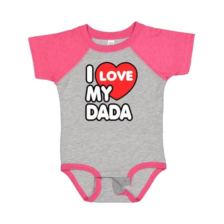 

Inktastic I Love My Dada Gift Baby Boy or Baby Girl Bodysuit