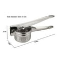 thumbnail image 3 of Gustave 2 Pack Potato Ricer Masher Heavy Duty Stainless Steel Manual Fruits Vegetables Baby Food Press and Mash Kitchen Tool with Ergonomic Handle, 3 of 10