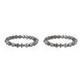 thumbnail image 3 of Qarigey Cuentas de piedra natural, pulseras de obsidiana, turquesa, joyería para mujer, de tigre portátil, regalo para fiesta, tipo 11 Tipo 11 2Conjunto, 3 of 6