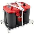 thumbnail image 2 of Deluxe Plain Billet Aluminum 3-Bolt Battery Mount, Optima, 2 of 5