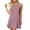 Wine, variant on Byworldtasic Women's Striped Sleeveless Tank Dress Casual A-Line Swing T-Shirt Dress with Side Pockets for Summer