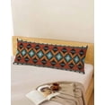 thumbnail image 5 of Vintage Aztec Body Pillow Cover 20 x 60 Inch Decorative Pillow Cover Southwest Tribe Bohemian Abstract Lumbar Pillowcase Seasonal Rectangle Cushion Case for Couch Sofa Bed Living Room, 5 of 7