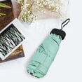 thumbnail image 3 of Mini Travel Umbrella Ultra Light Folding Umbrella Parasol UV Protection（Green）, 3 of 7