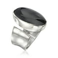 thumbnail image 3 of Ross-Simons Black Onyx Wrap Ring in Sterling Silver, Women's, Adult, 3 of 6