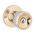 thumbnail image 1 of Weiser Beverly Keyed Entry Knobs en Bright Brass/Satin Chrome, 1 of 2