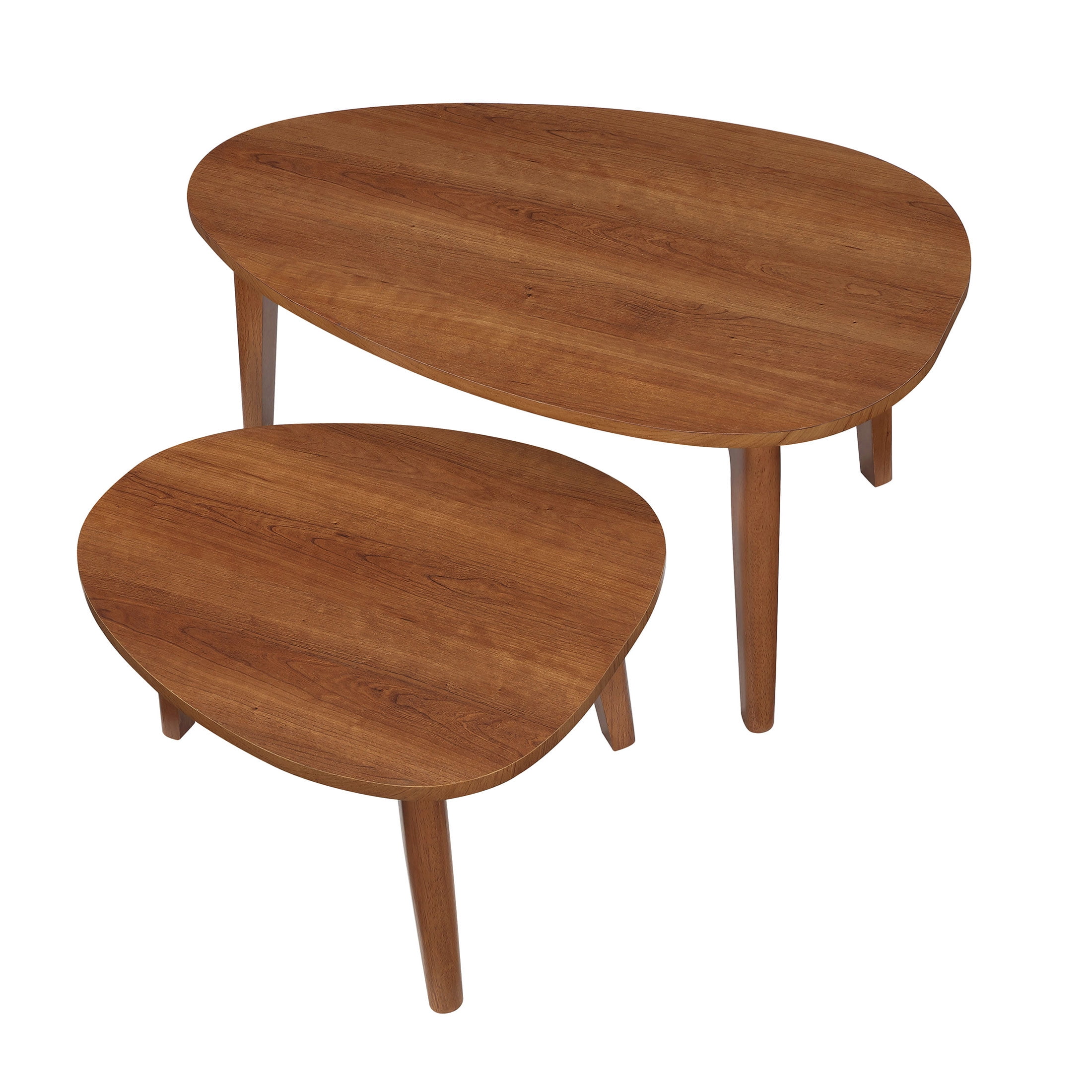 Better Homes & Gardens Greyson Nesting Tables, Acorn Finish, Set of 2