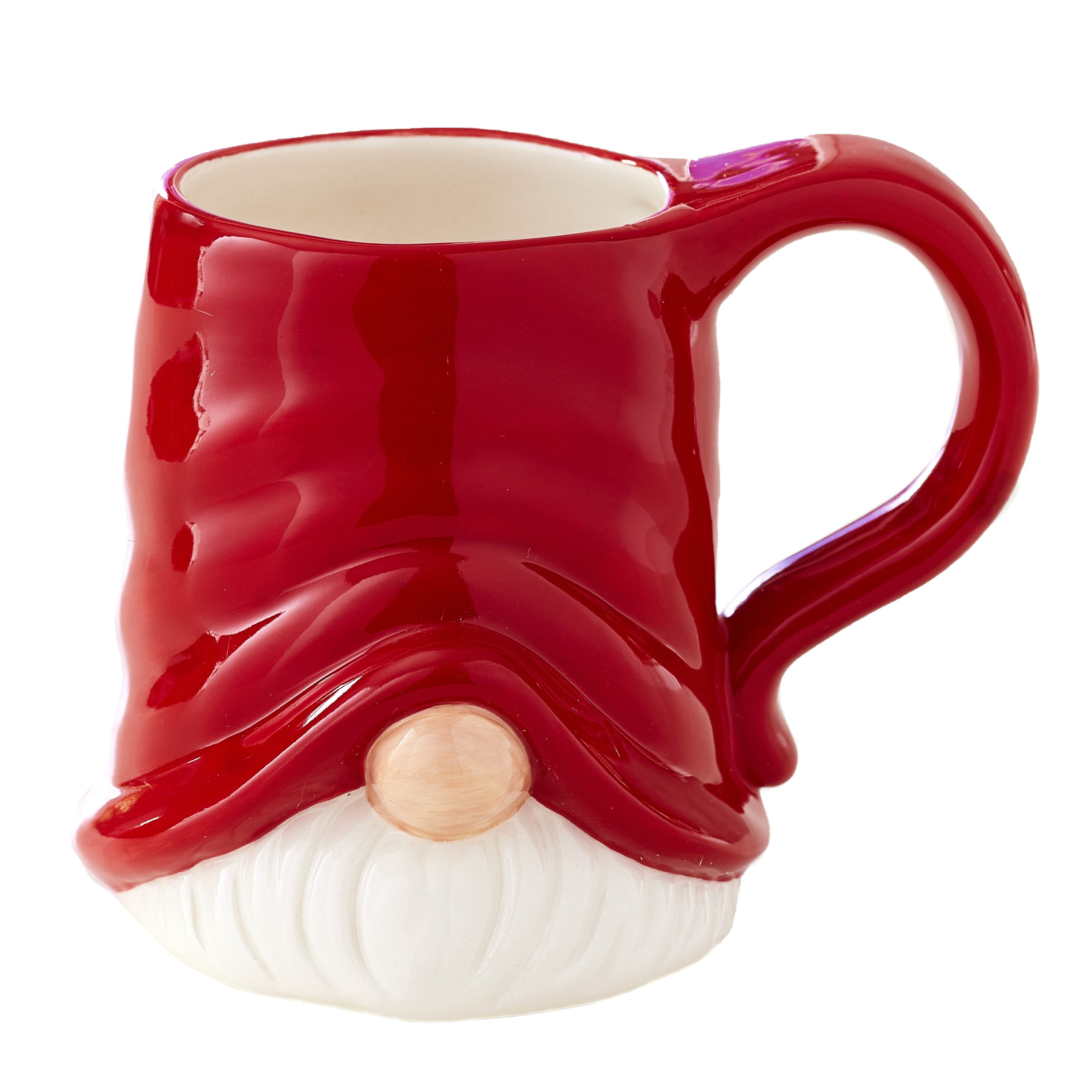 NOVELTY 3D GARDEN GNOME DESIGN HANDLE COFFEE MUG TEA CUP NEW IN GIFT BOX 