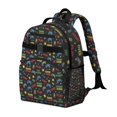thumbnail image 2 of Pink Cow Milk Pattern Backpack for School,Cute School Bag,Schoolbag with Adjustable Shoulder Straps & Padded Back,15.25"x11.5"x5.25", 2 of 5