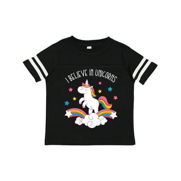 Inktastic Believe in Unicorns Girls Toddler T-Shirt
