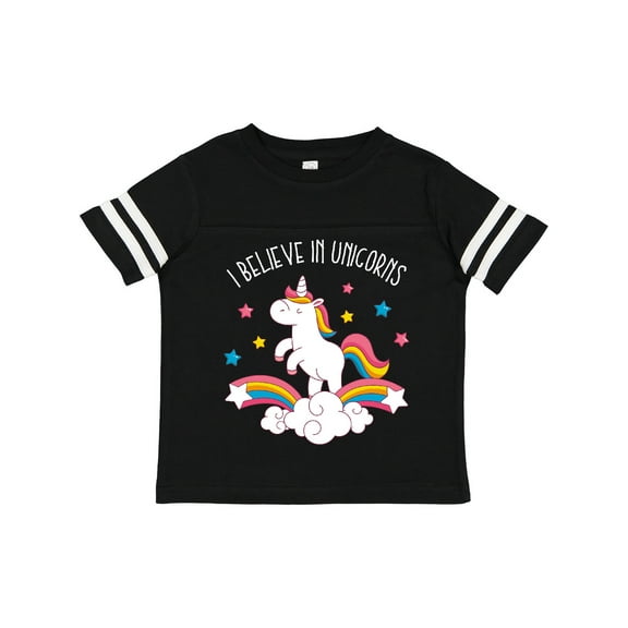 Inktastic Believe in Unicorns Girls Toddler T-Shirt