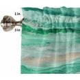 thumbnail image 5 of Coastal Beach Valances for Windows - Sage Green Kitchen Curtain Valance - Abstract Green Wave Window Valances Bathroom Window Treatment Modern Ombre Valances Curtains for Living Room Bedroom 54"x18", 5 of 6
