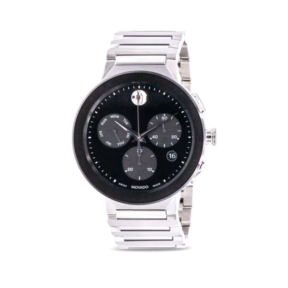 Movado Sapphire Chronograph Stainless Steel Mens Watch 0607239