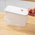thumbnail image 4 of Transparent Plastic Food Storage Containers | 3-Piece Set with Lids | Microwave & Freezer Safe | Stackable Kitchen Organizer for Leftovers, Fruits & Vegetables, 4 of 9