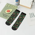 thumbnail image 7 of Pofeuu Mexican Flower 1 Print 30cm Socks, Adult Running Hiking Socks for Youth and Adult, 7 of 7