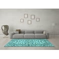 thumbnail image 3 of Ahgly Company Indoor Rectangle Persian Light Blue Traditional Area Rugs, 4' x 6', 3 of 4