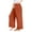 Brown, variant on Girls Wide Leg Pants Kids Elastic High Waist Loose Fit Casual Pants Comfy Lounge Trousers with Pockets