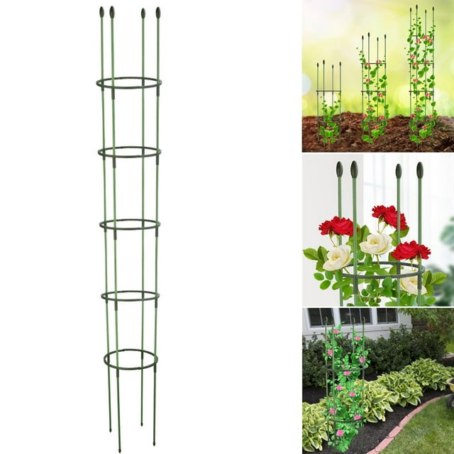 Plant Support Garden Conical Glass Fiber Sturdy And Strong Economical Durable Attached Plastic Cherry Tomatoes Piles