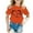 Orange, variant on Bibifish Little Girls Tshirts Fun Cartoon Character Graphic Crewneck Short Sleeve Tees Cute Soft Durable Summer Playwear Casual Cute Tees
