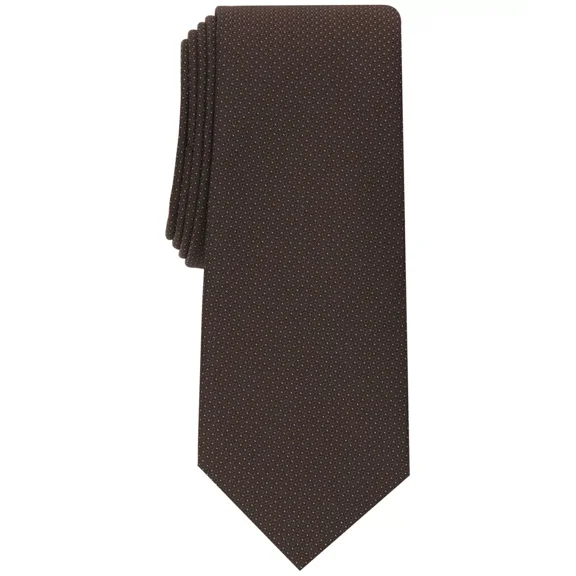 Alfani Men's Tanner Mini Tie Necktie, Brown