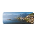 thumbnail image 1 of Landscape Computer Mouse Pad, Hallstatt Lakeside Town of Traditional in Ship in the Morning Austrian Panorama, Rectangle Non-Slip Rubber Mousepad Large, 31" x 12", Multicolor, by Ambesonne, 1 of 2