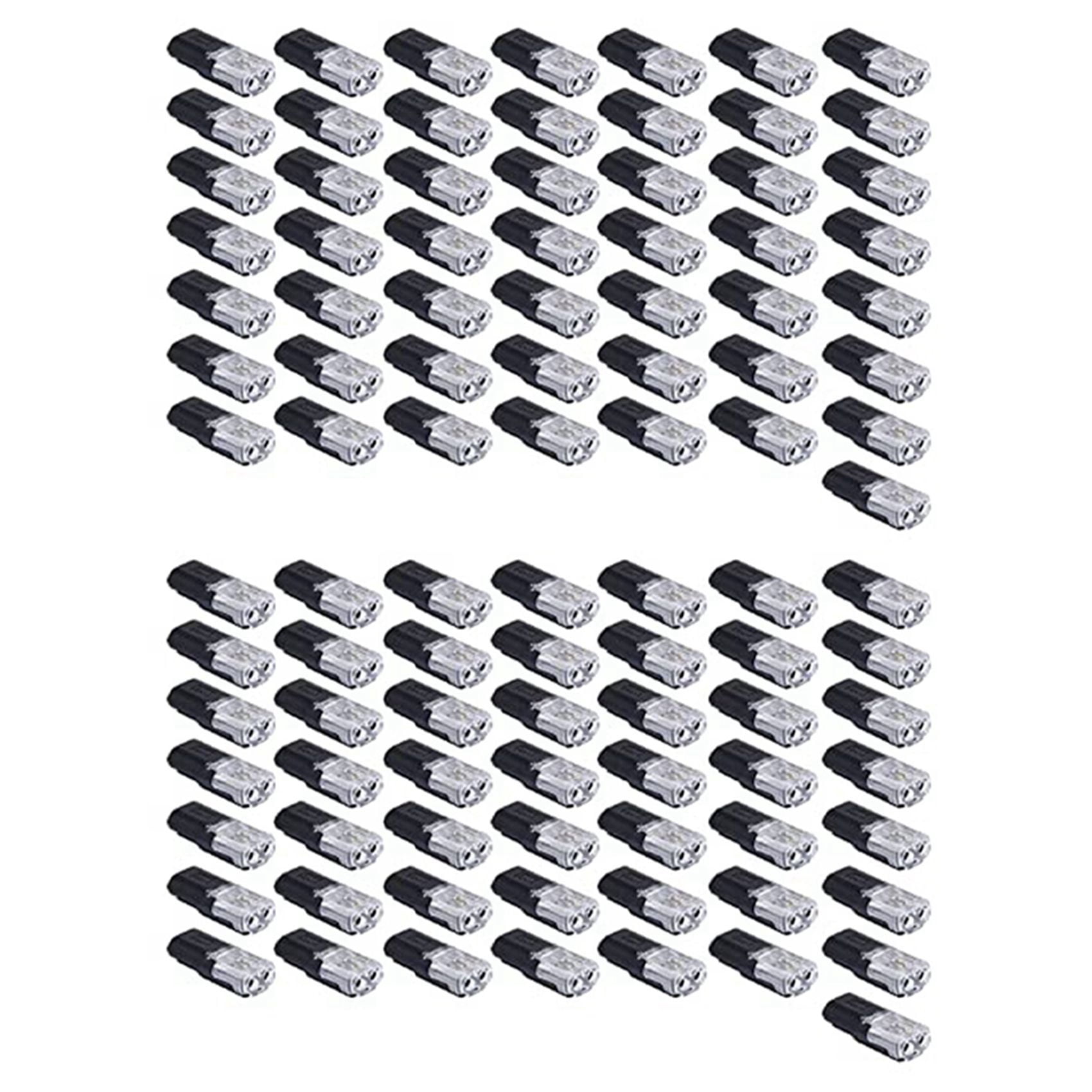 2026 Quick Clip Fasteners – Double-Wire Plug-in Connector With Locking Buckle, Fits 1.5mm-2.1mm Wire, For Strip Lights & DIY Crafts (200-Pack)