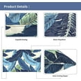 thumbnail image 3 of Outdoor Lumbar Pillow Covers 12\u201dx20\u201d, Rectangle Throw Pillow Covers for Patio Furniture, Decorative Lumbar Cushion Case for Garden Balcony Couch Office Chair, Pack of 2, Swaying Palms Blue, 3 of 6