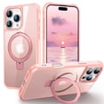 thumbnail image 1 of Magnetic for iPhone 16 Pro Max Case [Compatible with Mag-safe] with Stand, [Military Grade Drop Protection] Shockproof Translucent Back Slim Protective, 1 of 10