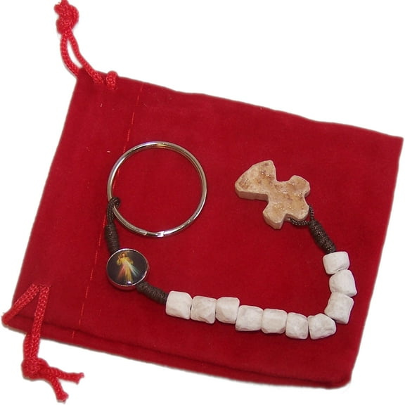 MEDJUGORJE - Rosary chaplet made from Apparation hill stones.