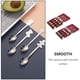 thumbnail image 4 of FELTECHELECTR 2 juegos de cucharas navideñas de acero inoxidable para postre., 4 of 6