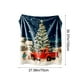 thumbnail image 3 of Mantas de franela con adornos navideños, manta con estampado navideño, cómoda y suave, ideal para el sofá del dormitorio, decoración navideña de 75 x 100 cm, decoración de Halloween, decoración de oto, 3 of 7