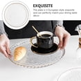 thumbnail image 4 of Miangastore 1pc European Style Steak Plate Gilt Glass Dish Transparent Food Container, 4 of 8
