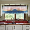 thumbnail image 3 of Yayeee Kitchen Curtains Tier Set of 2 Light Filtering 57"x24" Over Sink Window Panels, Abstract Painting, 3 of 7